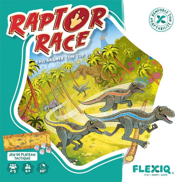 Partyspel - ASMODEE - Raptor Race - 2 till 6 spelare - Från 8 år - Inomhus