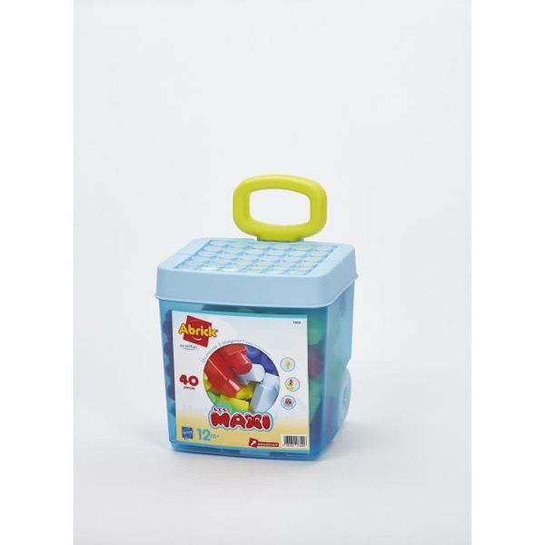 Ecoiffier Rolly Bricks - 40 stycken - Les Maxi Collection - 18 månader - Origin Frankrike Garanti