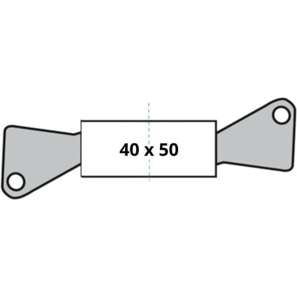 YALE Series 2100 högsäkerhetscylinder - urkopplingsbar 40x50 mm - 10 stift - 5 vändbara nycklar