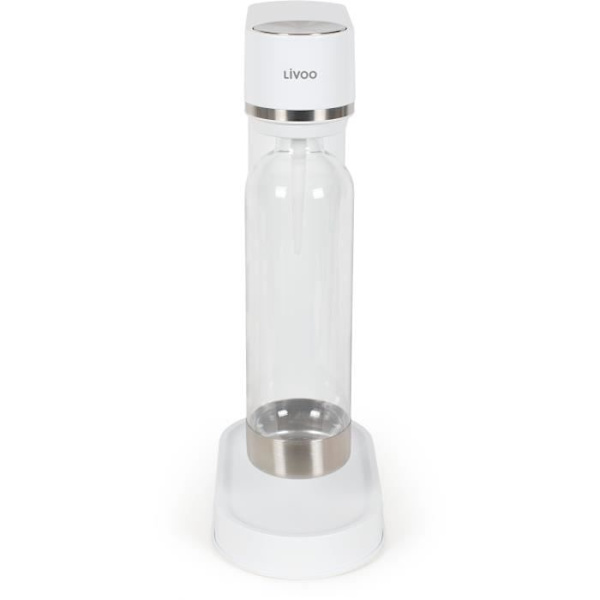 Läskmaskin - LIVOO - DOM464 - 1L - Fungerar med tryck - Ingen ström - PET-flaska - Kompatibel med Sodastream-cylindrar