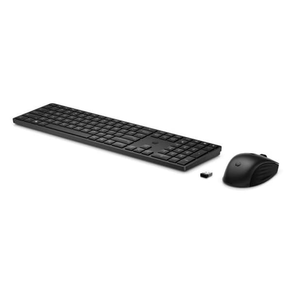 HP 650 Wireless Keyboard Mouse Set - AZERTY - Svart - USB Dongle Interface - 2 års garanti