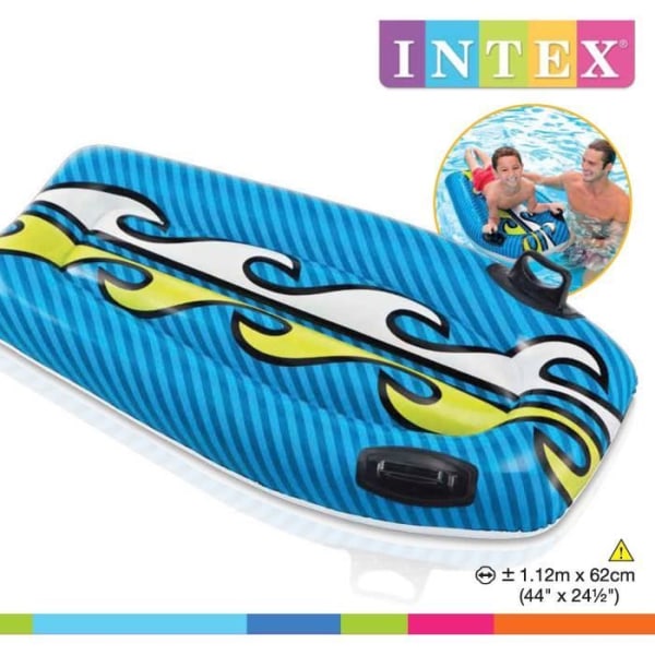 INTEX Kid Uppblåsbar Bodyboard Surfbräda (slumpmässig färg)