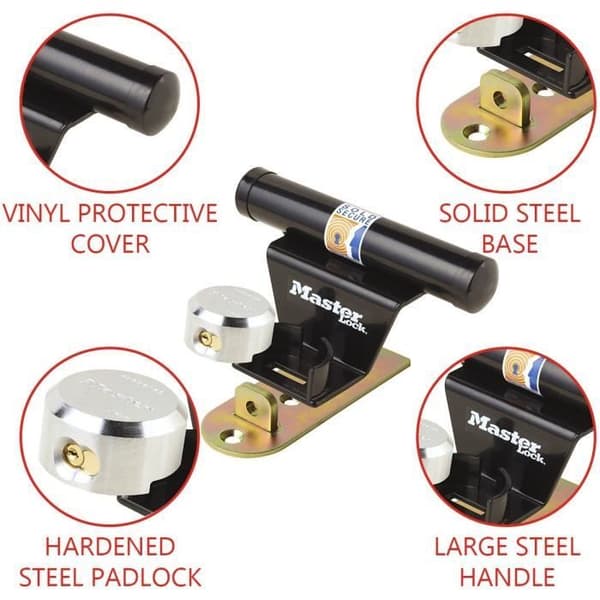 MASTER LOCK Lock för upp-och-över garageport - Svart