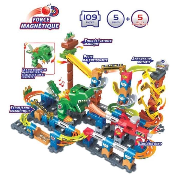 VTECH MARBLE RUSH - DINO ADVENTURES MAGNETSET XL400E
