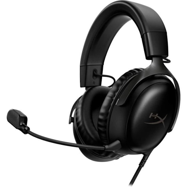 Wired Gaming Headset - HyperX Cloud III - för PC & konsol - Svart