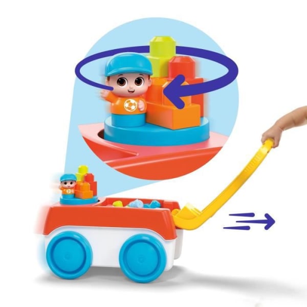 Mega Bloks - Tourni Wagon - Construction Toy - 1st Age - 12 månader och +
