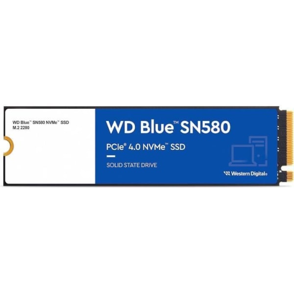 WESTERN DIGITAL - SN580 - Intern SSD-enhet - NVME - 2TB