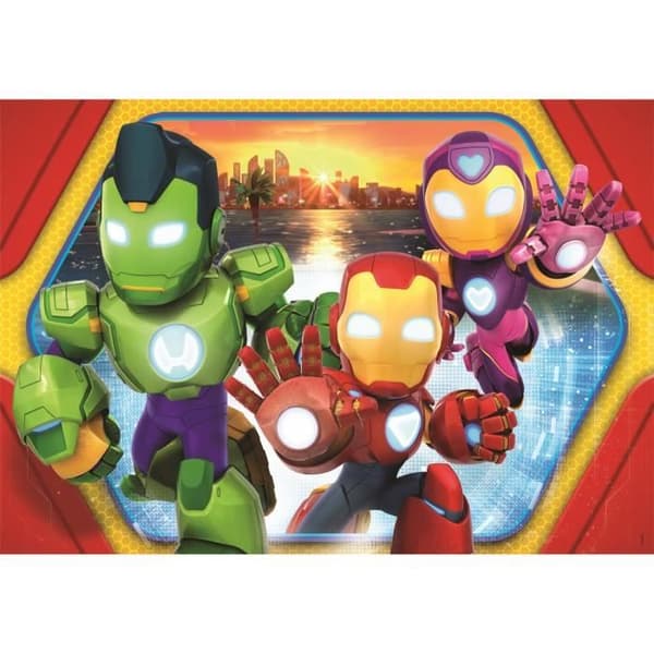 CLEMENTONI - 24 bitar Maxi - Iron Man och hans fantastiska vänner