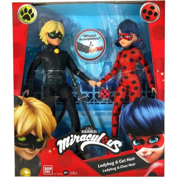 Miraculous Ladybug - Förpackning med 2 modedockor 26 cm