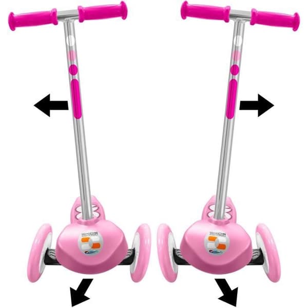 Styrande 3-hjulig skoter - STAMP - SKIDS CONTROL - Rosa