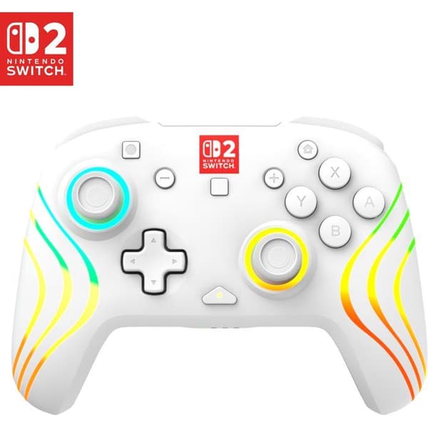 RGB Trådlös Spelkontroll - TURTLE BEACH - Afterglow Wave för Nintendo Switch 2 - Vit