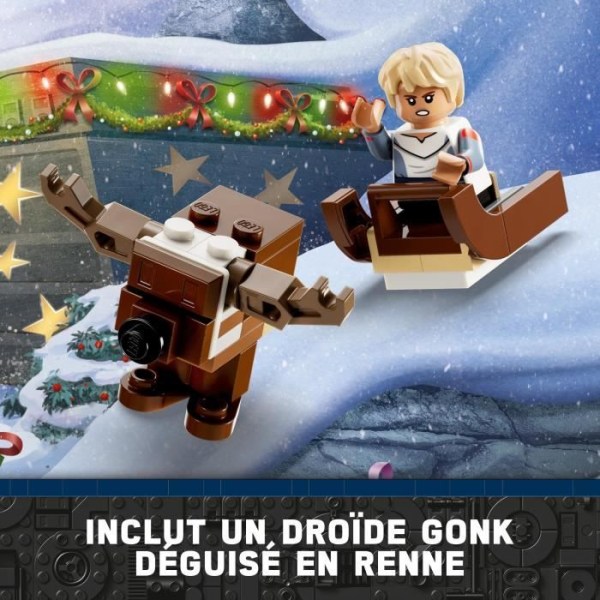 LEGO Star Wars 75366 Adventskalender 2023, med 24 julklappar inklusive 9 karaktärer, 10 fordonsleksaker