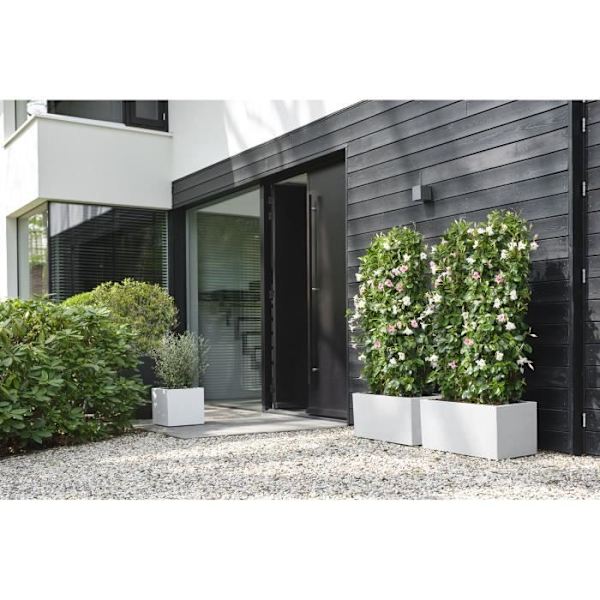 Elho Vivo Next Square 40 Blomlåda - Vit - Ø 39 x H 38 cm - inomhusutomhus - 100% återvunnen