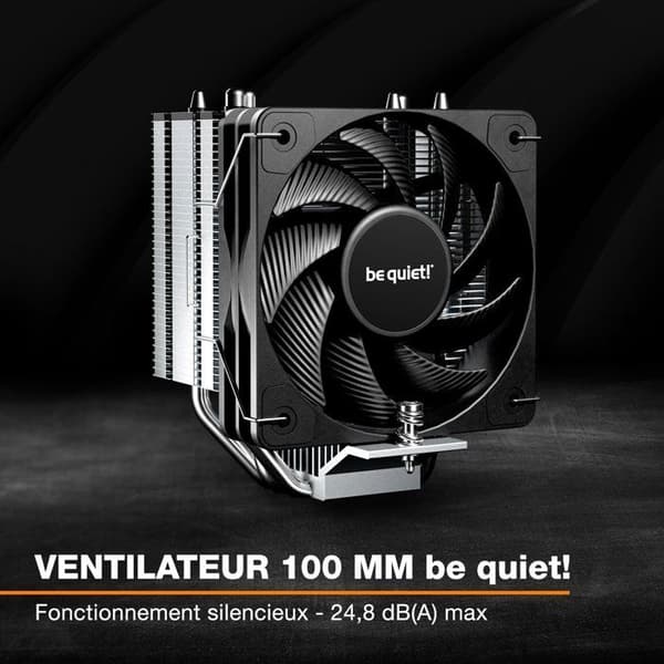 Be Quiet! PURE ROCK PRO 3 Slim - CPU-kylare - 100 mm fläktar
