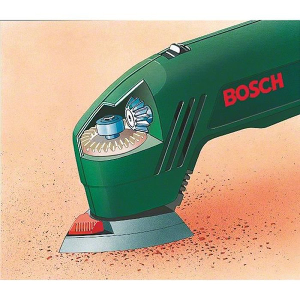 BOSCH PDA 180 Delta Sander + 3 Abrasives