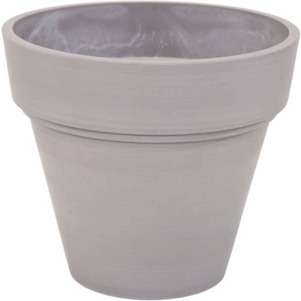 Kruka - MEGA KOLLEKTIONER - Ecostone plantering - Ø 55 cm - H 51 cm - Taupe
