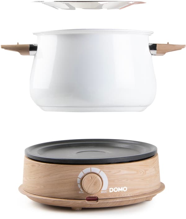 Fondue-set - DOMO - DO736F - 1500 W - 2 L - 8 personer - Vit/Trä