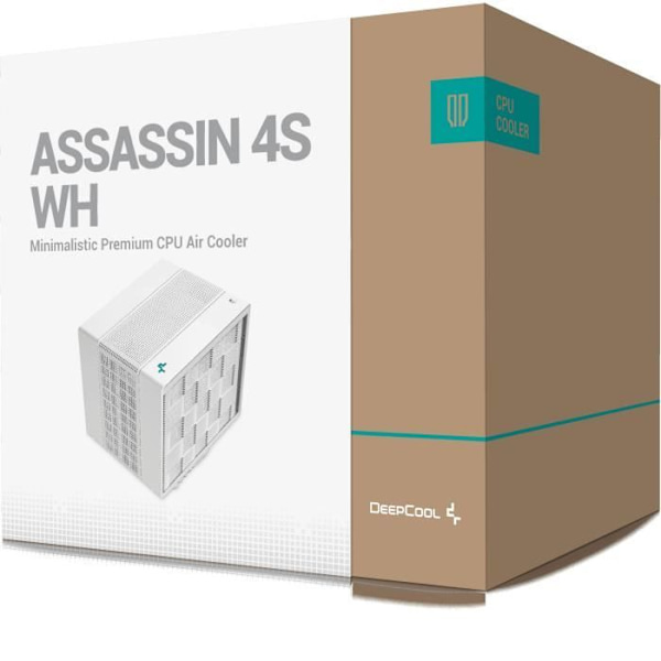 CPU-kylare - DeepCool - ASSASSIN 4S - 140 mm - Vit - Tyst och effektiv