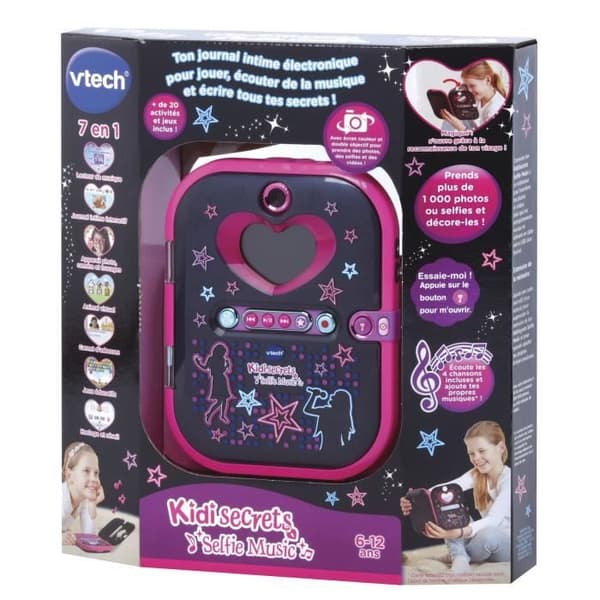 VTECH - Kidisecrets Selfie Music Black - Electronic Musical Diary