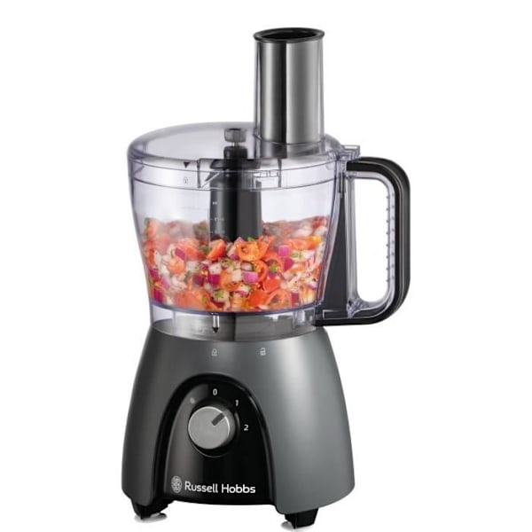 Matberedare - RUSSEL HOBBS - Desire Matte Charcoal - 600 W - 2 hastigheter + puls - Svart
