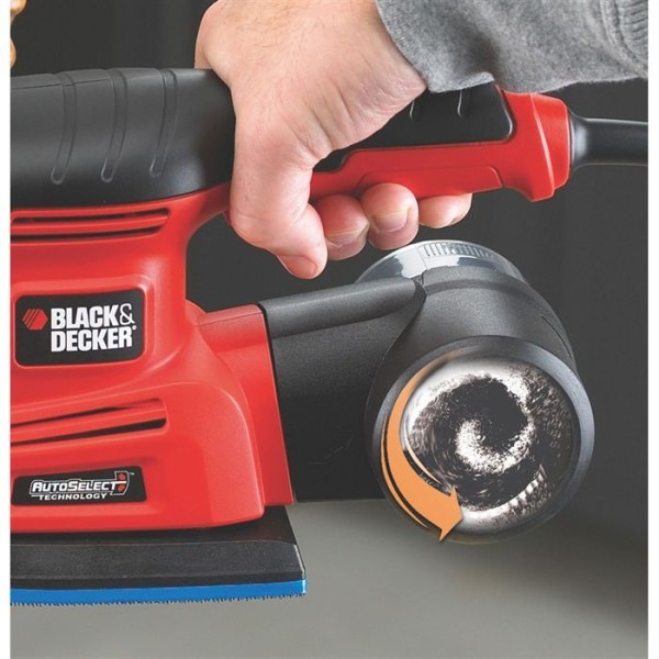 BLACK &amp; DECKER KA280K - 4 i 1 multislipmaskin - 220 W - 230 V - Röd och svart