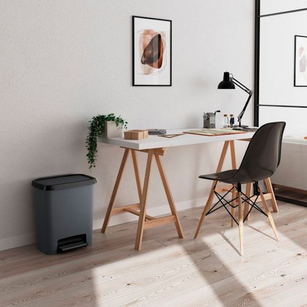 Pedalhink - CURVER - COMPATTA - 25 L - Antracitgrå - Polypropylen