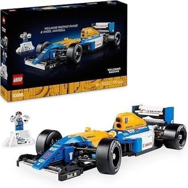 LEGO Icons 10353 Williams Racing FW14B och Nigel Mansell - F1 racingbil för vuxna