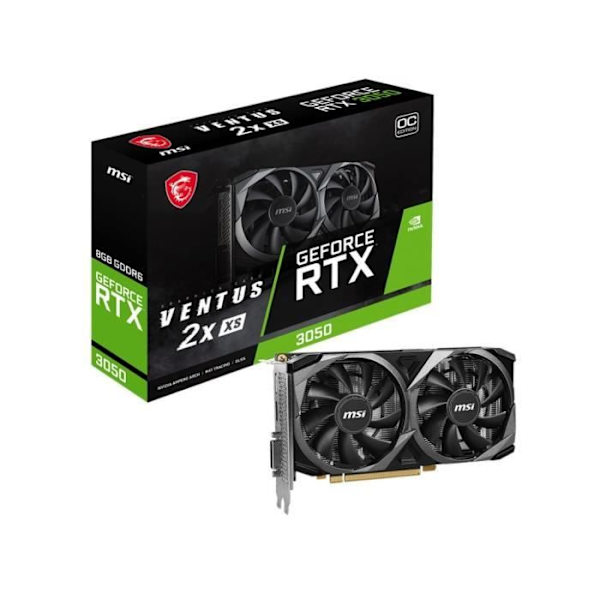 MSI - Grafikkort - GeForce RTX 3050 VENTUS 2X XS 8G OC