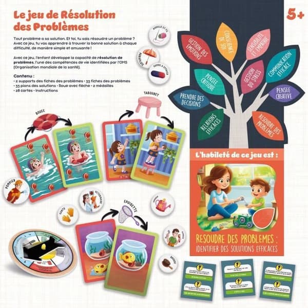 Problemlösning - Brädspel - Livskunskap - Illustrerad brädlek