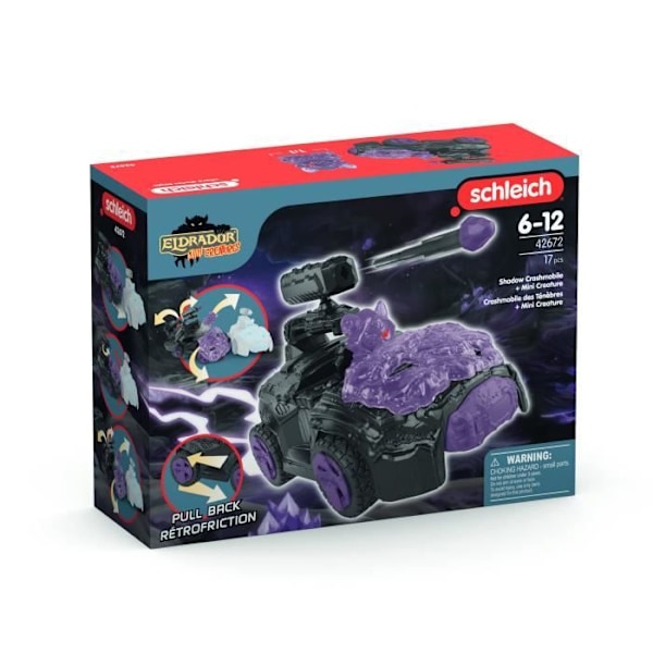 SCHLEICH- Dark Crashmobile with Mini Creature- 42672- Eldrador Mini Creatures Range