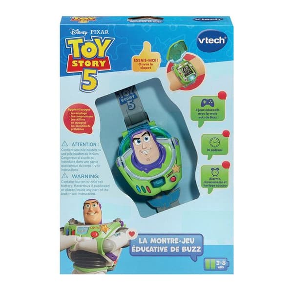 VTECH - TOY STORY 5 - BUZZS UTBILDNINGSKLOCKA - Flerfärgad