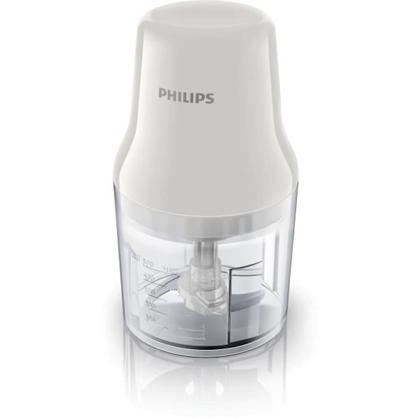 Elektrisk hackare - PHILIPS - HR1393/00 - 450 W - 0,7 L - 2 blad - Vit