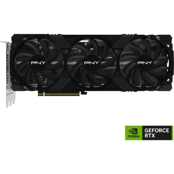 PNY - Grafikkort - GeForce RTX 4070 Ti SUPER 16GB VERTO överklockad trippelfläkt DLSS 3