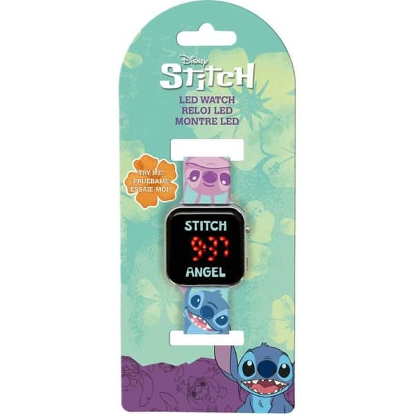 Stitch LED-klocka - BARNKVALITET - LAS4197