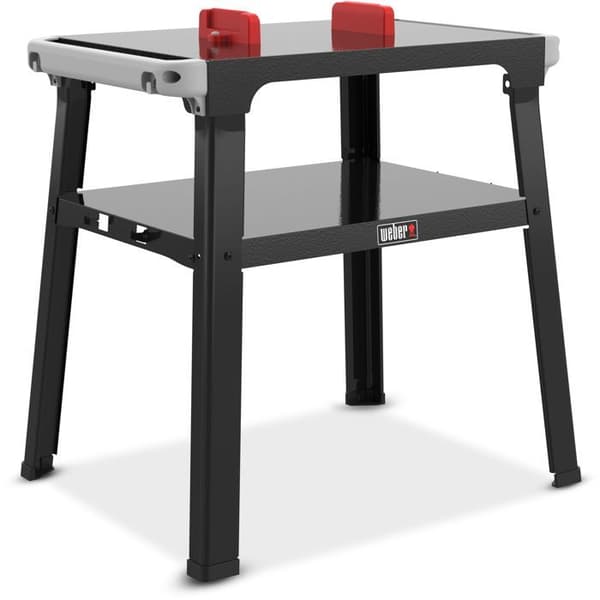 Stöd för Lumin/Lumin Compact - Weber - Förvaringshylla - Två integrerade krokar - Svart