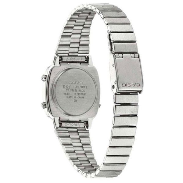 Klocka - CASIO - LA670WEA - Unisex - Grå - Kvarts - Digital