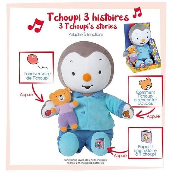 T'CHOUPI Plysch Berätta en historia ± 30 cm