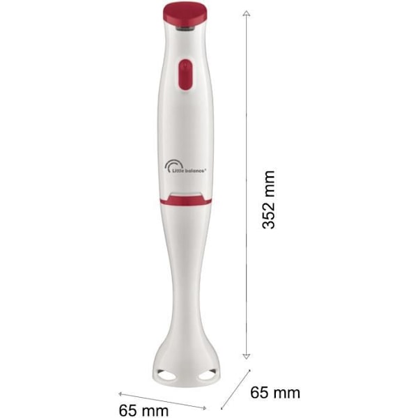 LITTLE BALANCE 8703 Easy Soup stavmixer - soppor, smoothies, såser, kompotter - Anti-stänk