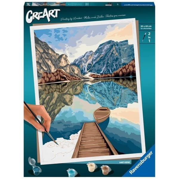 Ravensburger  CreArt storformat 30x40 cm  Sjöutsikt  12 åringar  23612
