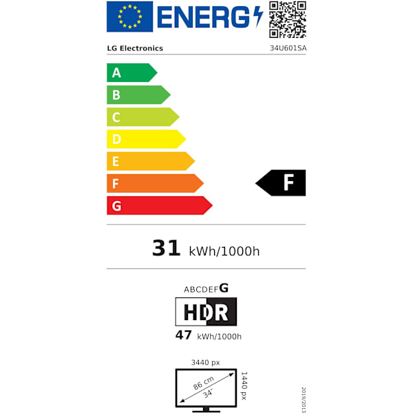 Böjd PC-skärm - LG - 34" - 100Hz - VA-panel - 5ms