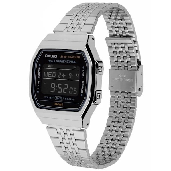 Smartklocka - CASIO - ABL - 38 mm - Silver / Svart urtavla