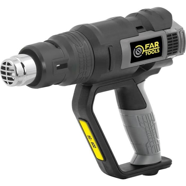 FARTOOLS DT 2000 Värmepistol - 2000 W - 3 hastigheter - 6 tillbehör