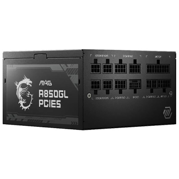 MSI PC MAG A850GL PCIE5 - 850W 80+ Modular Gold Svart