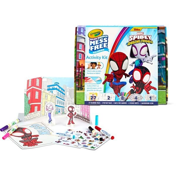 Målaraktivitetskit - CRAYOLA - Färgunderverk - Spiderman - Från 3 år