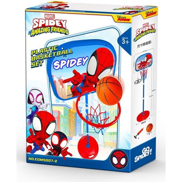 Barnbasketkorg - MARVEL - Justerbart stativ 155 cm