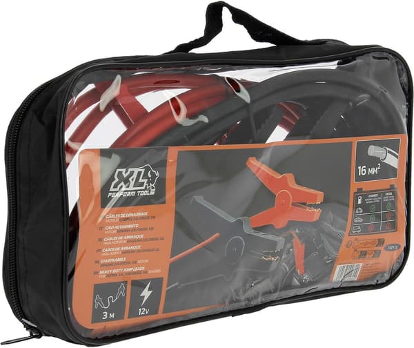 XL PERFORM TOOLS Startkablar - 2,5L bensinmotor - 16mm² x 3m
