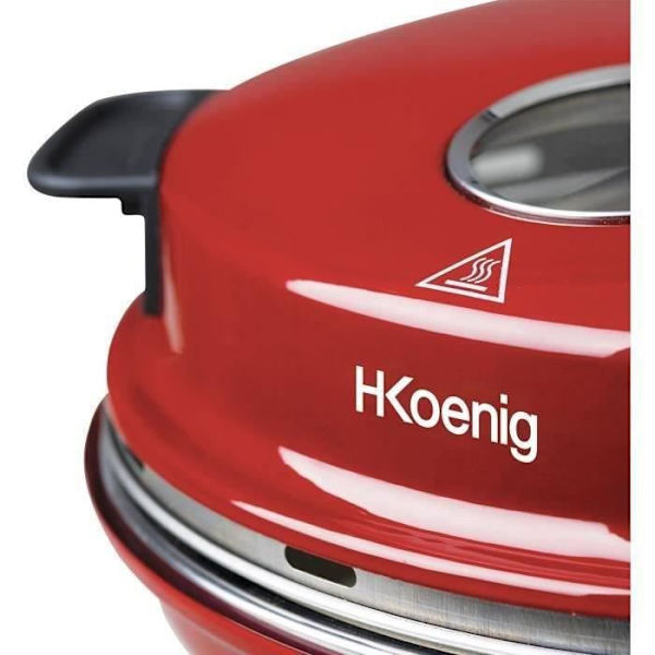 HKoeNIG NAPL350 - Pizzaugn Napoletana - Upp till 350Â ° C - 32cm - 1200W - Timer - Keramisk stenhäll