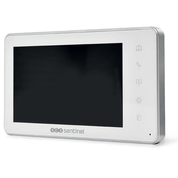 Kabelansluten videointercom, vit färg - VisioKit 7 - SCS SENTINEL