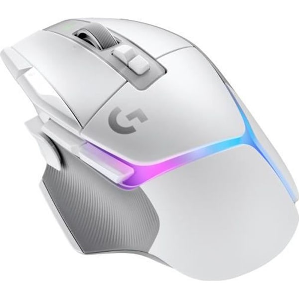 Logitech - G502 X Plus Lightspeed Mouse Gaming RVB Wireless - LightFor Hybrid -knappar, Gaming Hero 25K - White Sensor