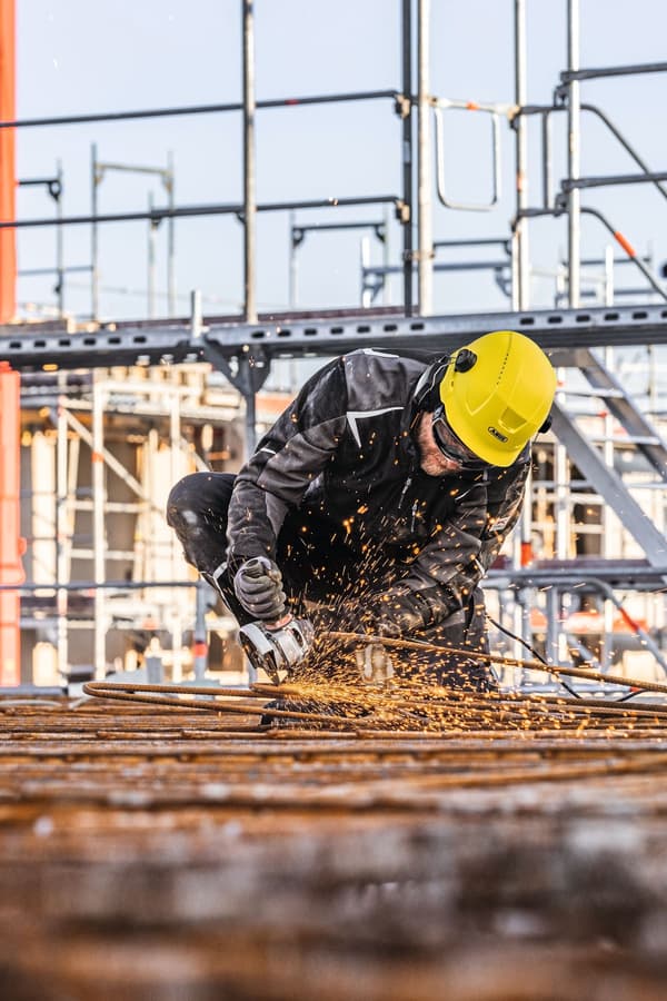 Industriskyddshjälm - ABUS - SCATOR - Gul